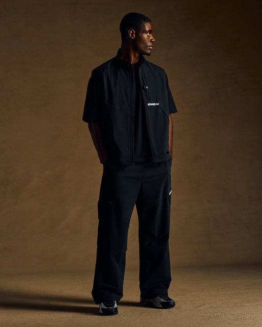 Nylon Cargo Pant - Black