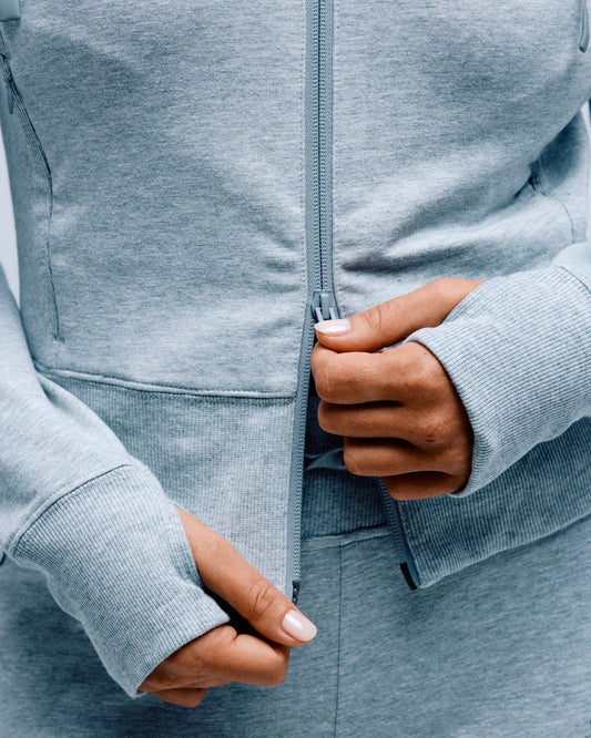 Runner Full-Zip Hoodie - Heather Grey