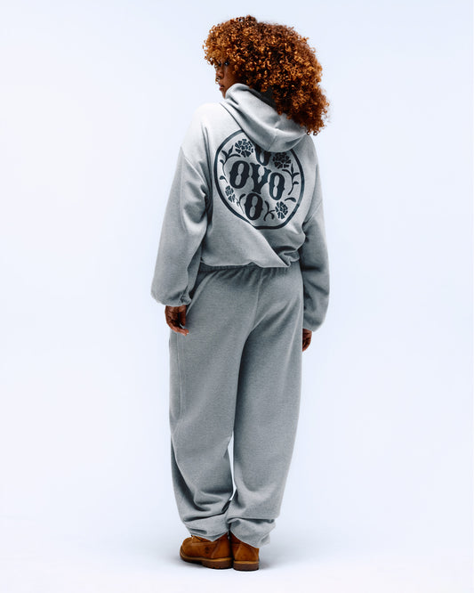 Luxe Knit Bubble Hoodie - Heather Grey