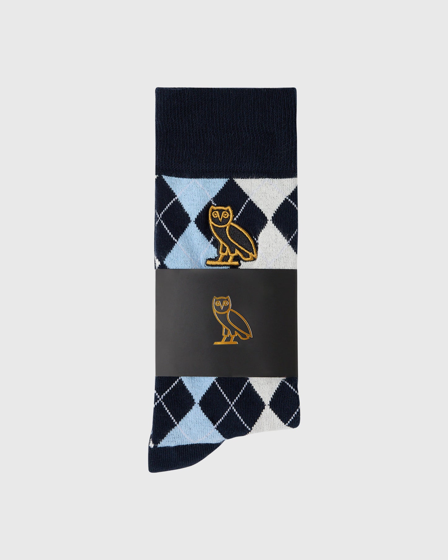 OVO Golf Argyle Sock - Light Blue