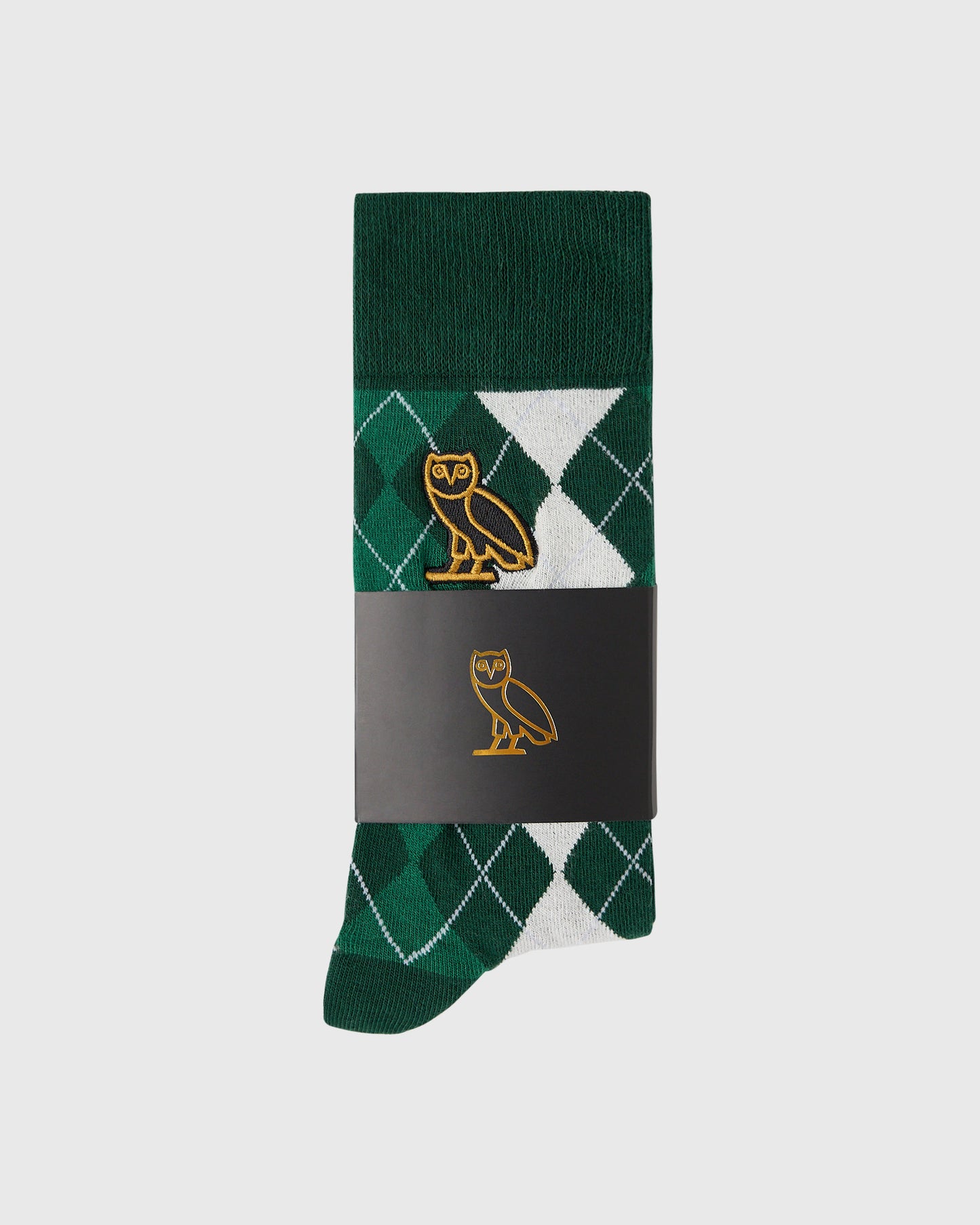 OVO Golf Argyle Sock - Lush Green