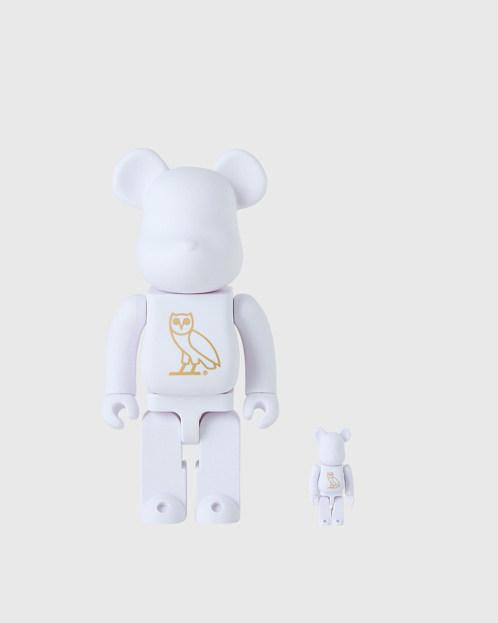 Medicom BE@RBRICK 400% & 100% Set - Pearl White – October's Very Own