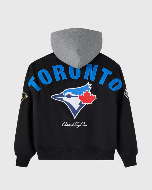 Toronto Blue Jays Insulated Twill Bomber - Black
