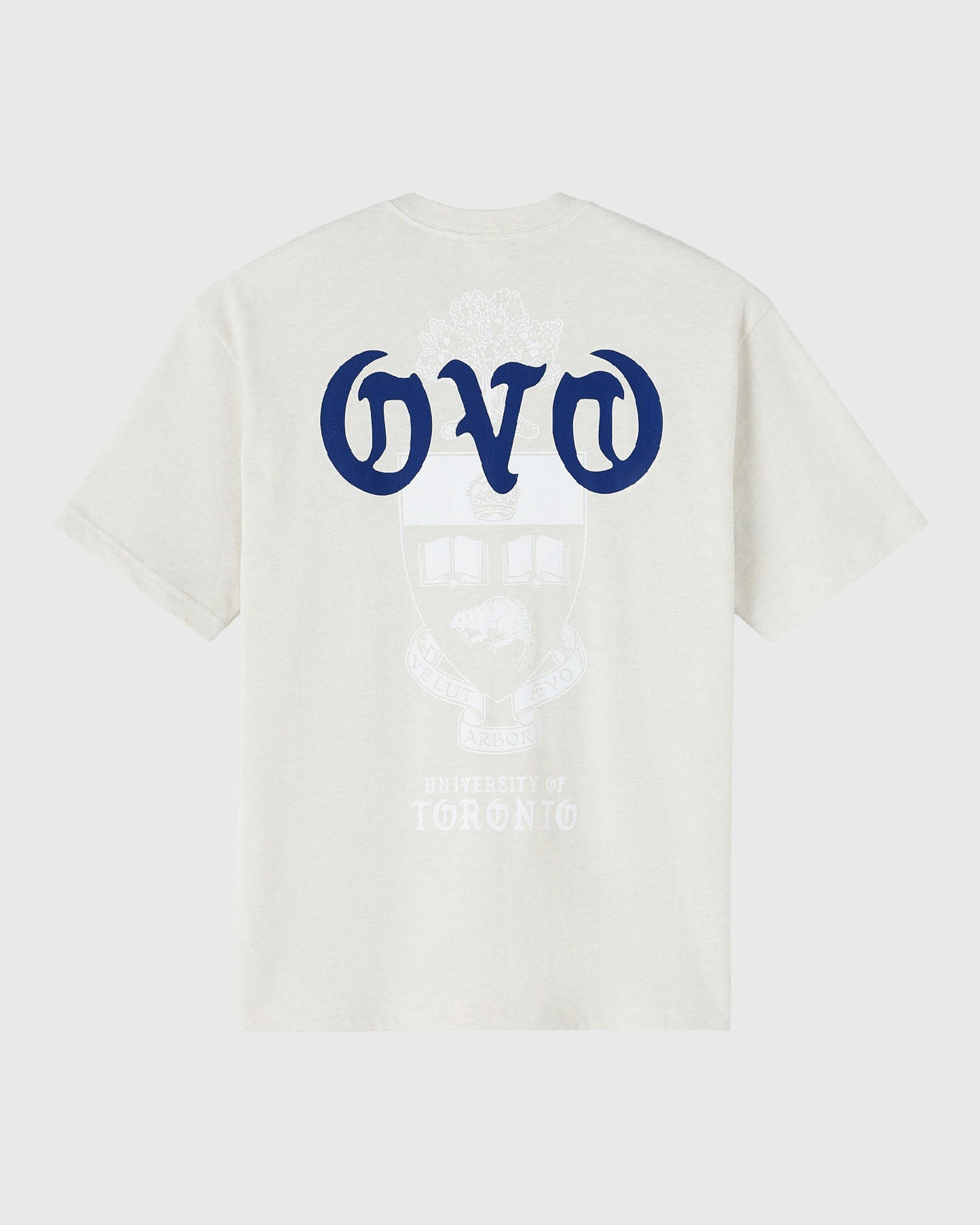 T-shirt lourd Université de Toronto - Gris chiné cendré
