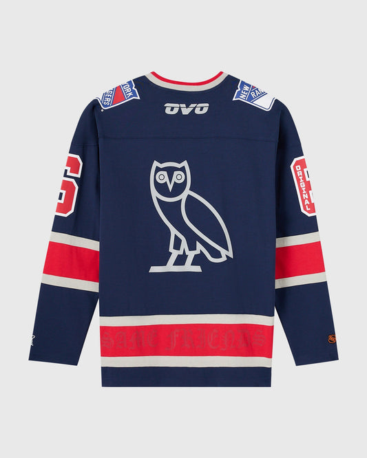 STARTER New York Rangers Long-Sleeve Tee - Blue