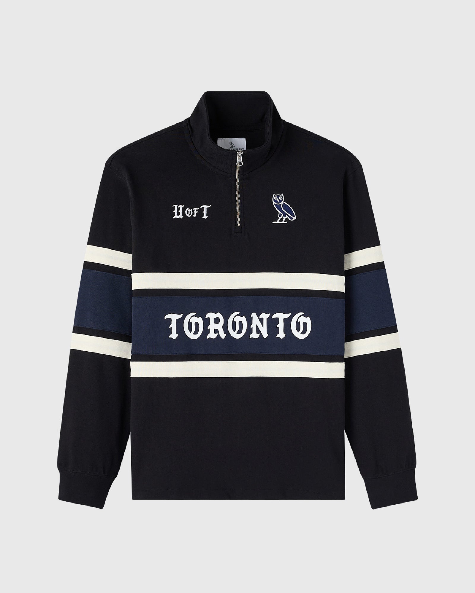 University of Toronto Quarter-Zip Rugby Pullover - Black