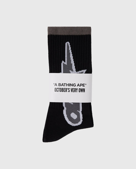 BAPE® OVO-Sta Athletic Sock - Black