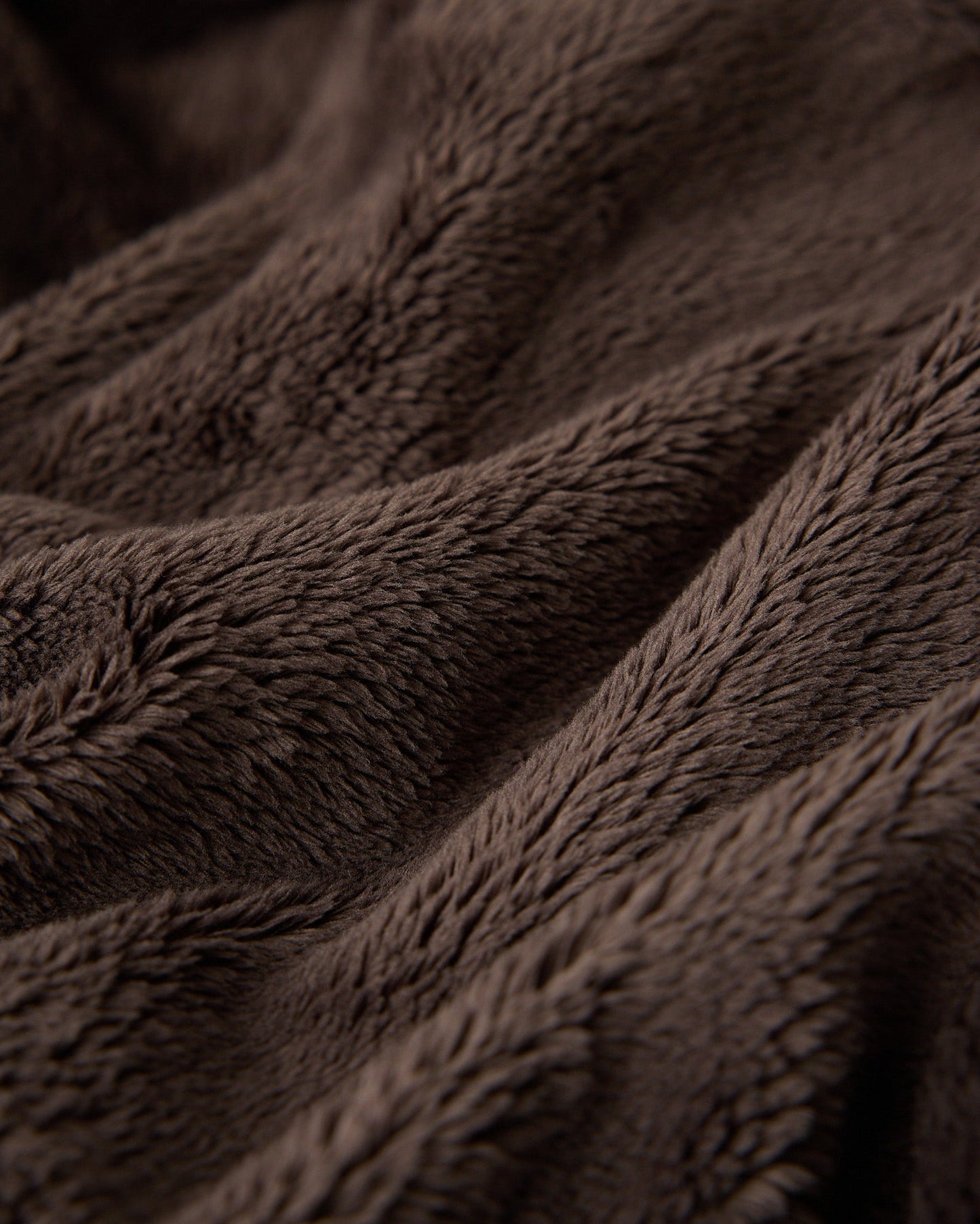 NEEDLES Sherpa Half-Zip Mockneck - Brown
