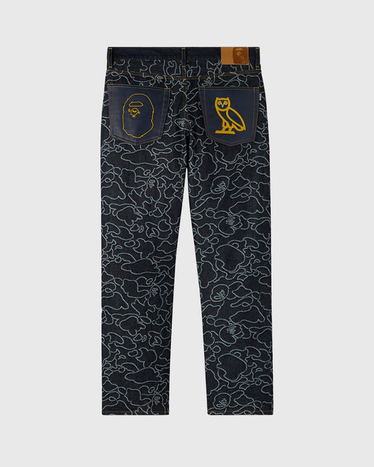 BAPE® Neon 1st Camo Denim Pant - Indigo