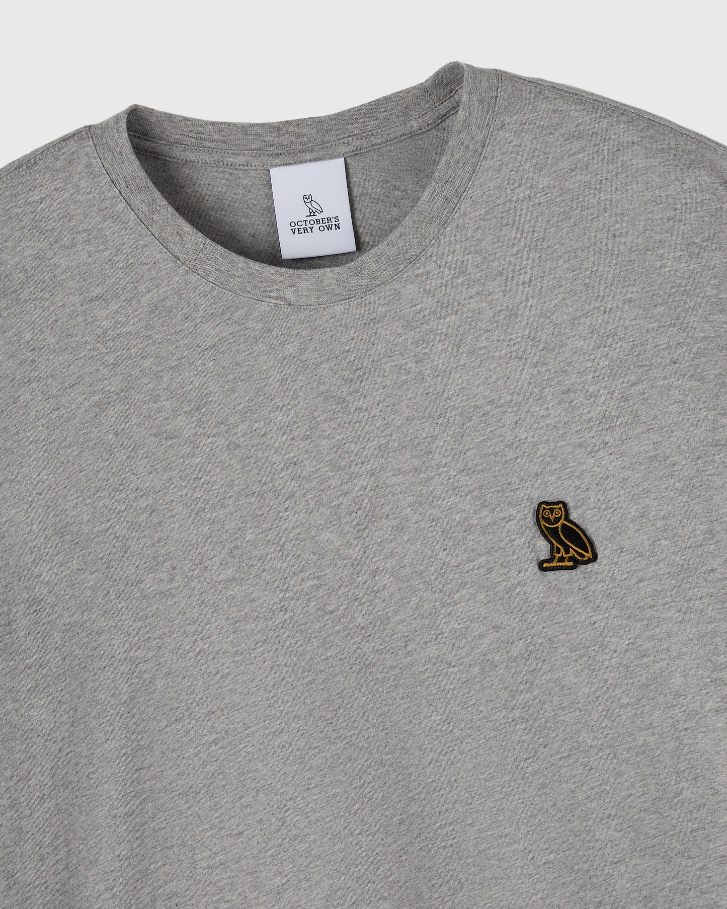T-shirt classique à manches longues - Gris chiné