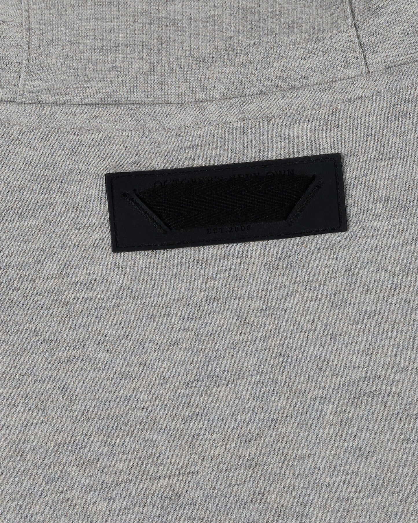 Double Knit Script Hoodie - Heather Grey