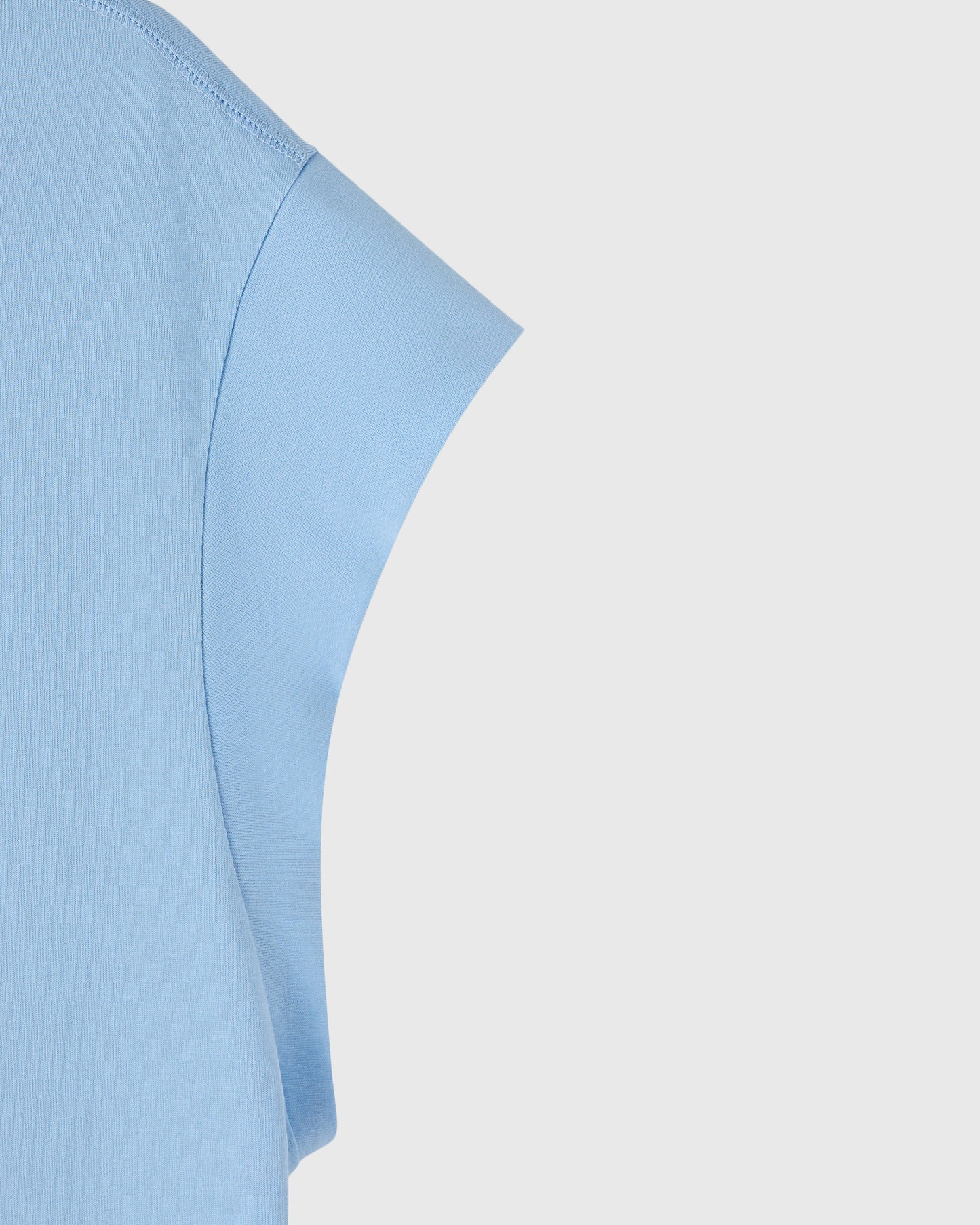 Runner Mesh Print Muscle Tee - Light Blue