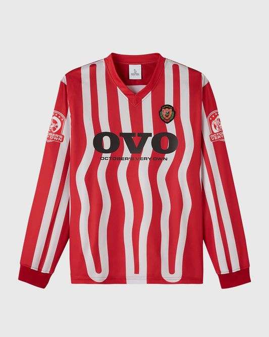 Stripe Soccer Jersey - Red