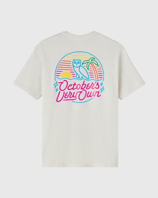 Neon Sign Tee - Ash Heather Grey