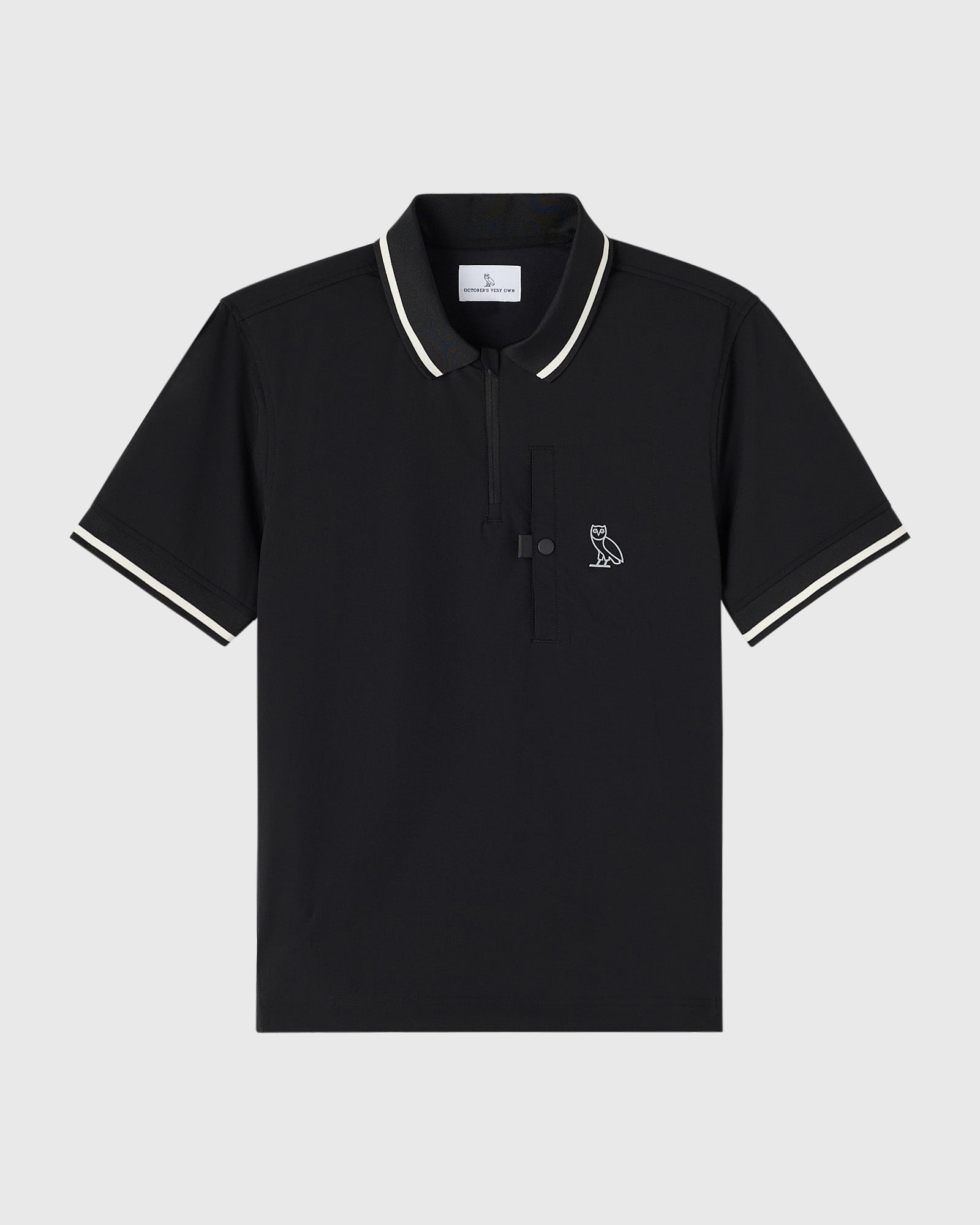 OVO Golf Stretch Nylon Polo - Black – October's Very Own