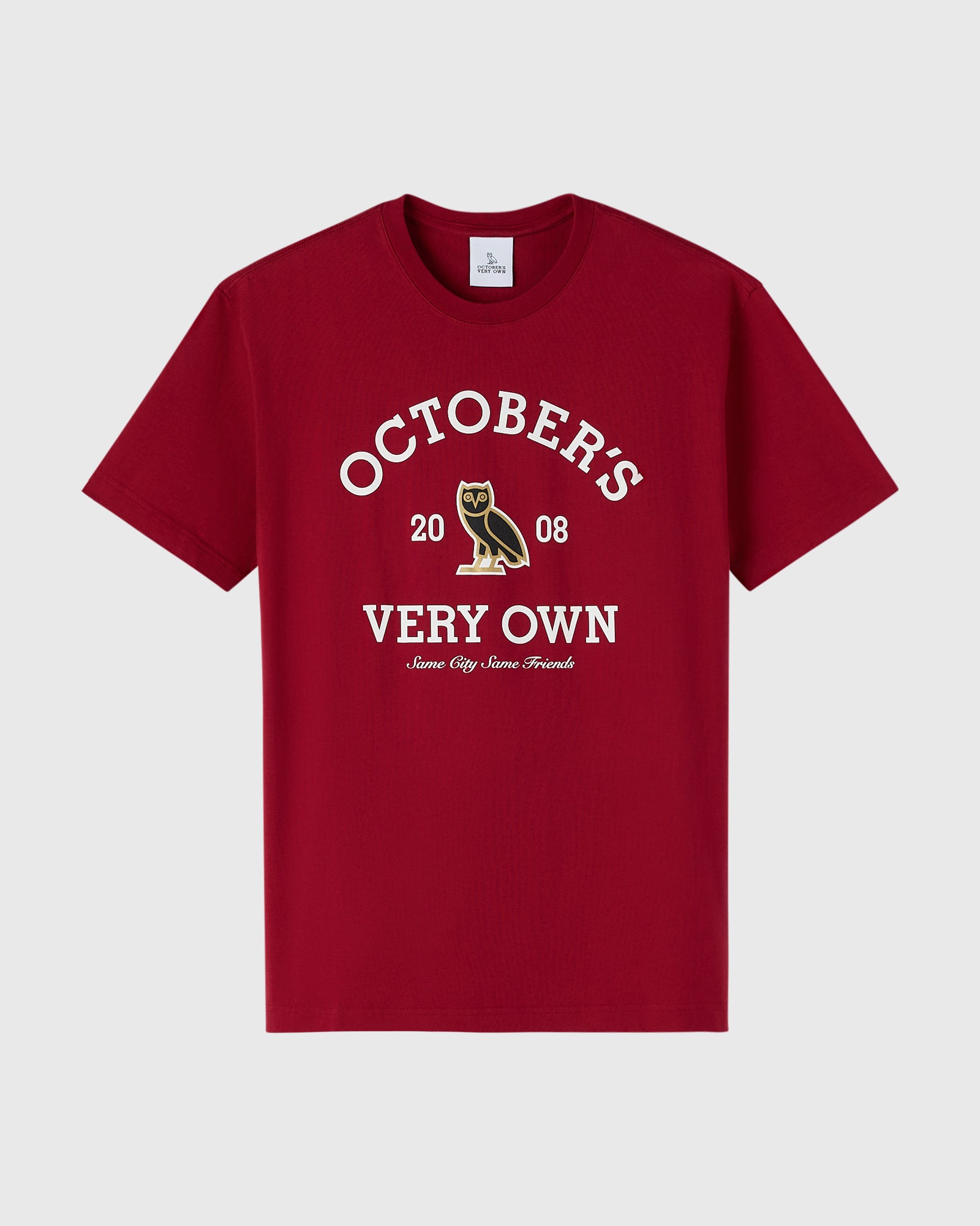Collegiate Tee - Deep Red – October's Very Own