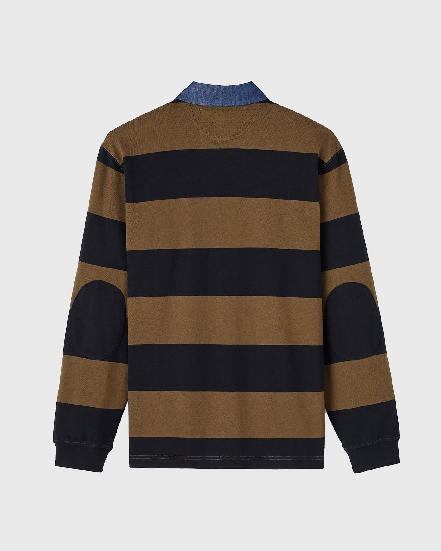 Stripe Script Rugby Polo - Moss