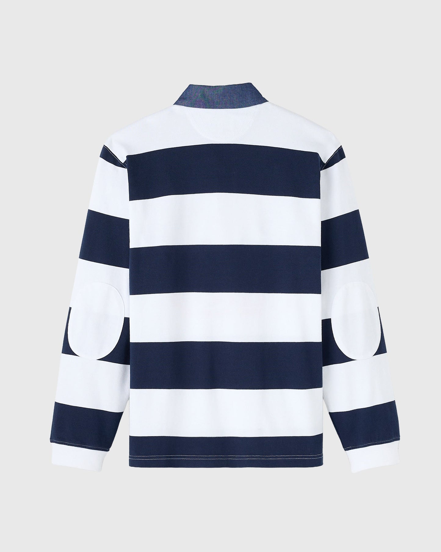 Stripe Script Rugby Polo - Royal Navy