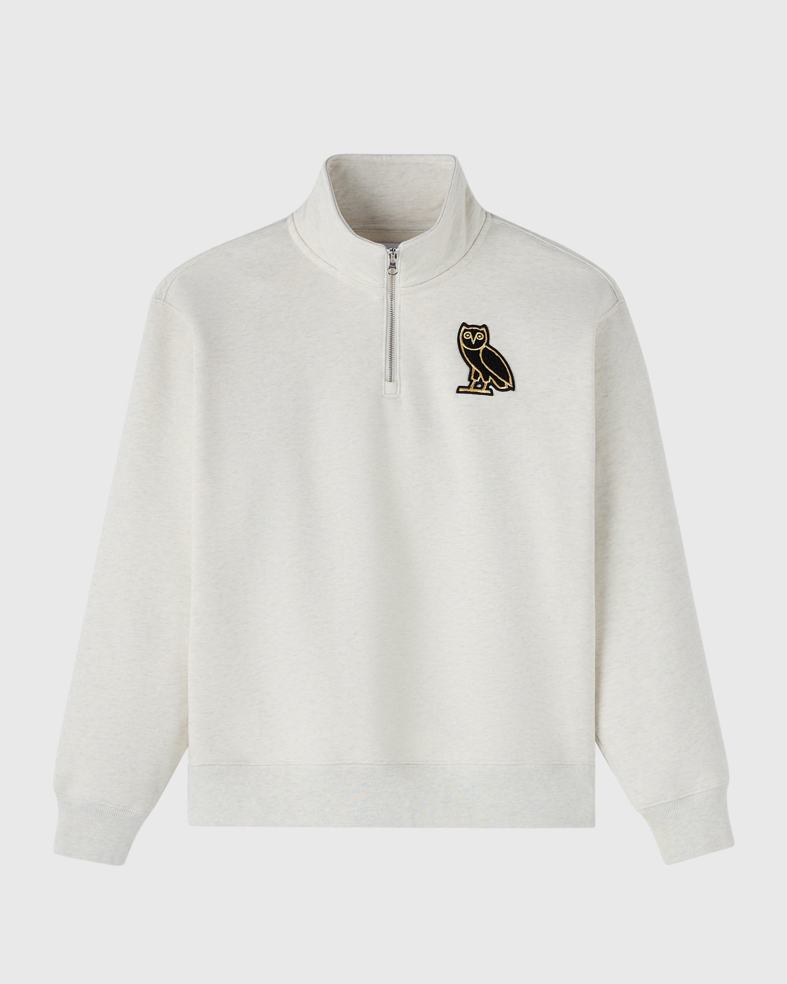 Signature Quarter-Zip Mockneck - Ash Heather Grey – October's Very Own