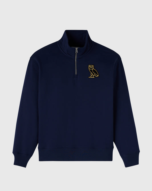 Signature Quarter-Zip Mockneck - Night Owl Navy