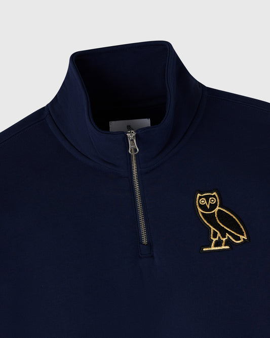 Signature Quarter-Zip Mockneck - Night Owl Navy