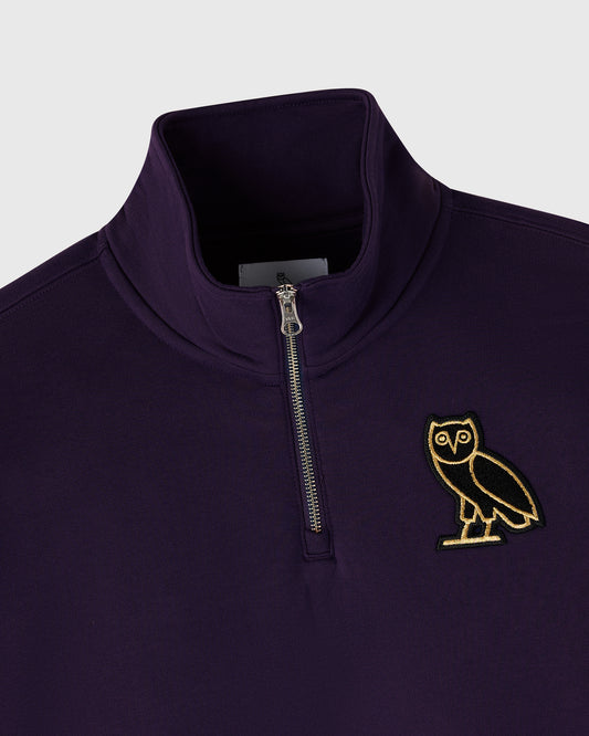 Signature Quarter-Zip Mockneck - Rich Plum