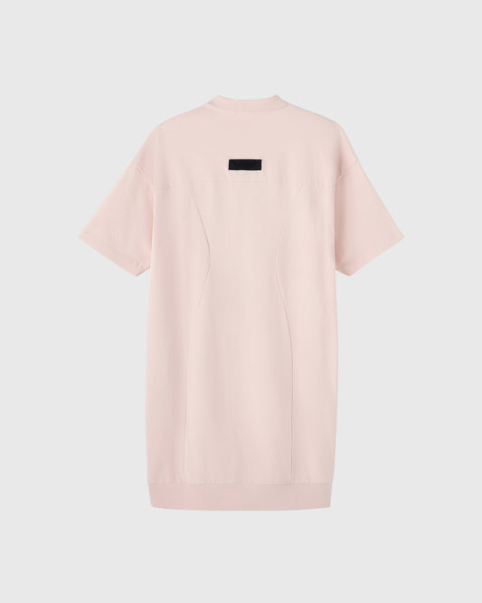 Heavy Weight Polo Dress - Muted Pink
