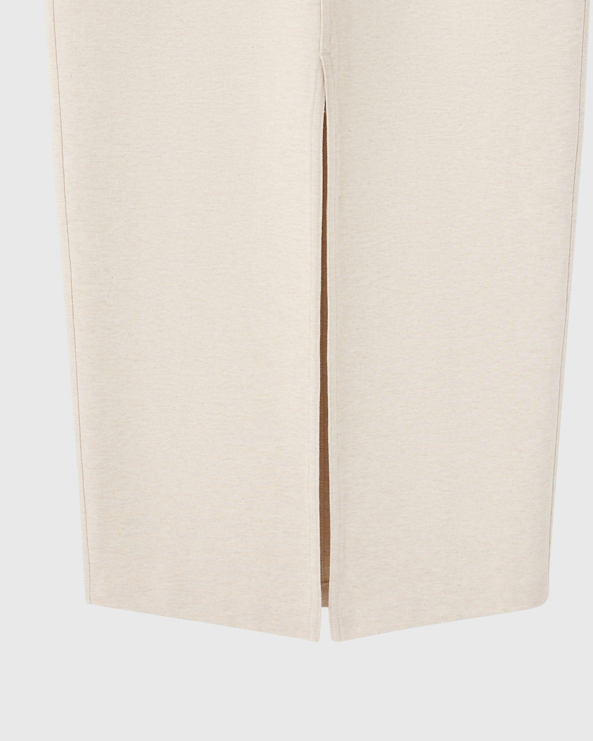 Double Knit Maxi Skirt - Heather Oatmeal