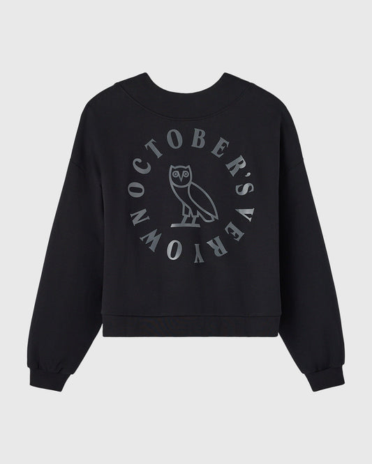Luxe Knit Shawl Pullover - Black