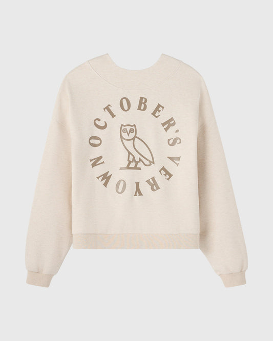 Luxe Knit Shawl Pullover - Heather Oatmeal