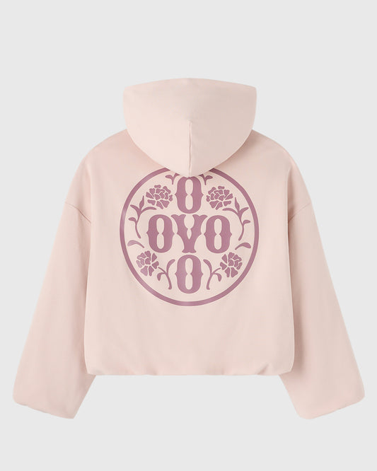 Luxe Knit Bubble Hoodie - Muted Pink