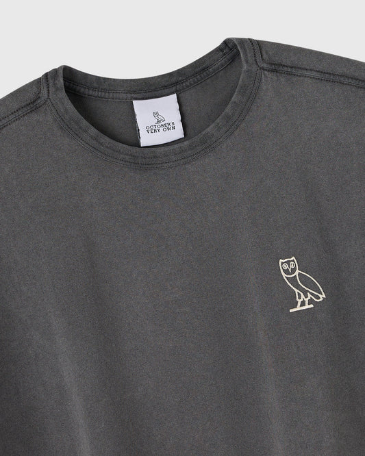 Garment Dye Boxy Tank - Black Sand