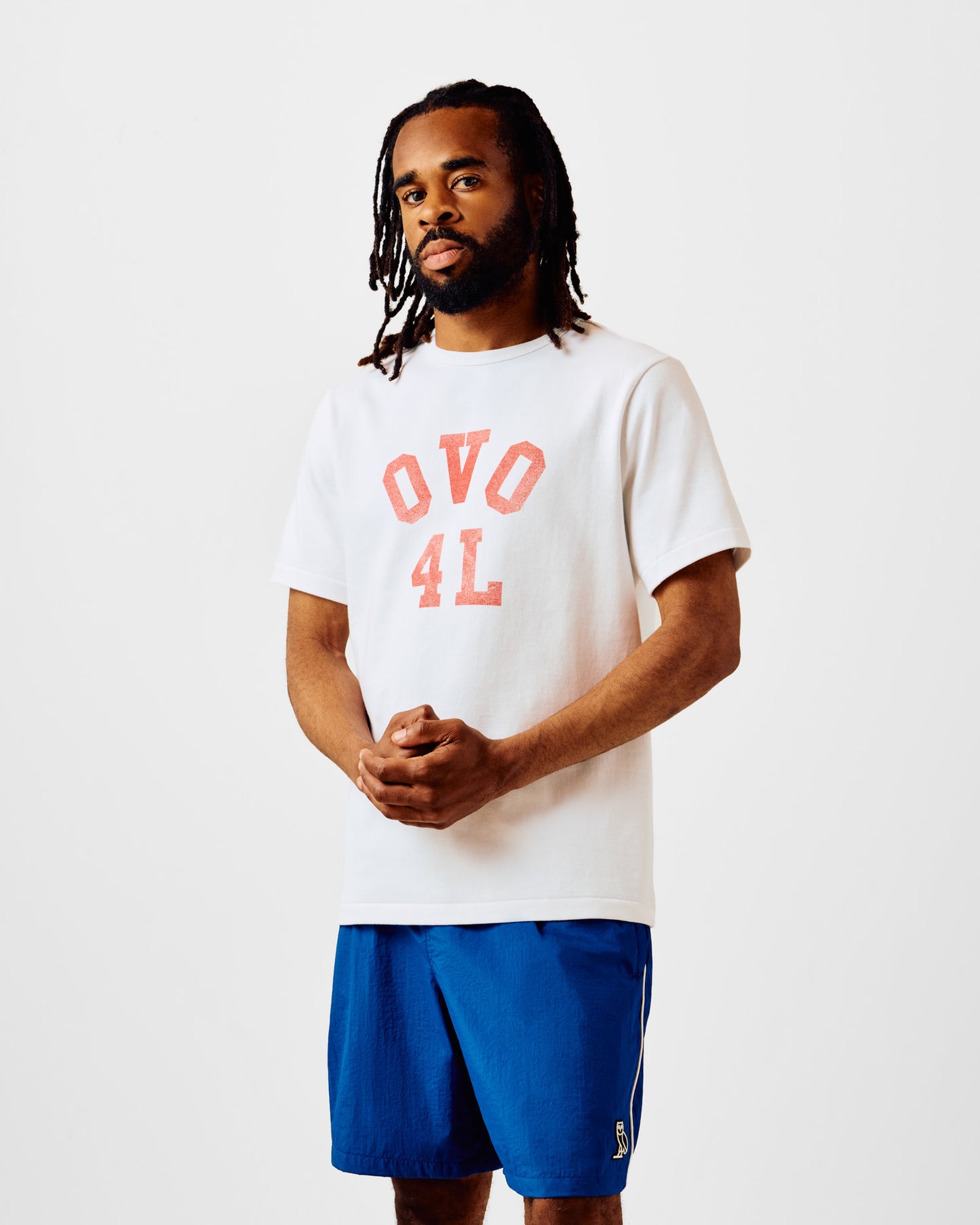 OVO4L Ladder Stitch Tee - White