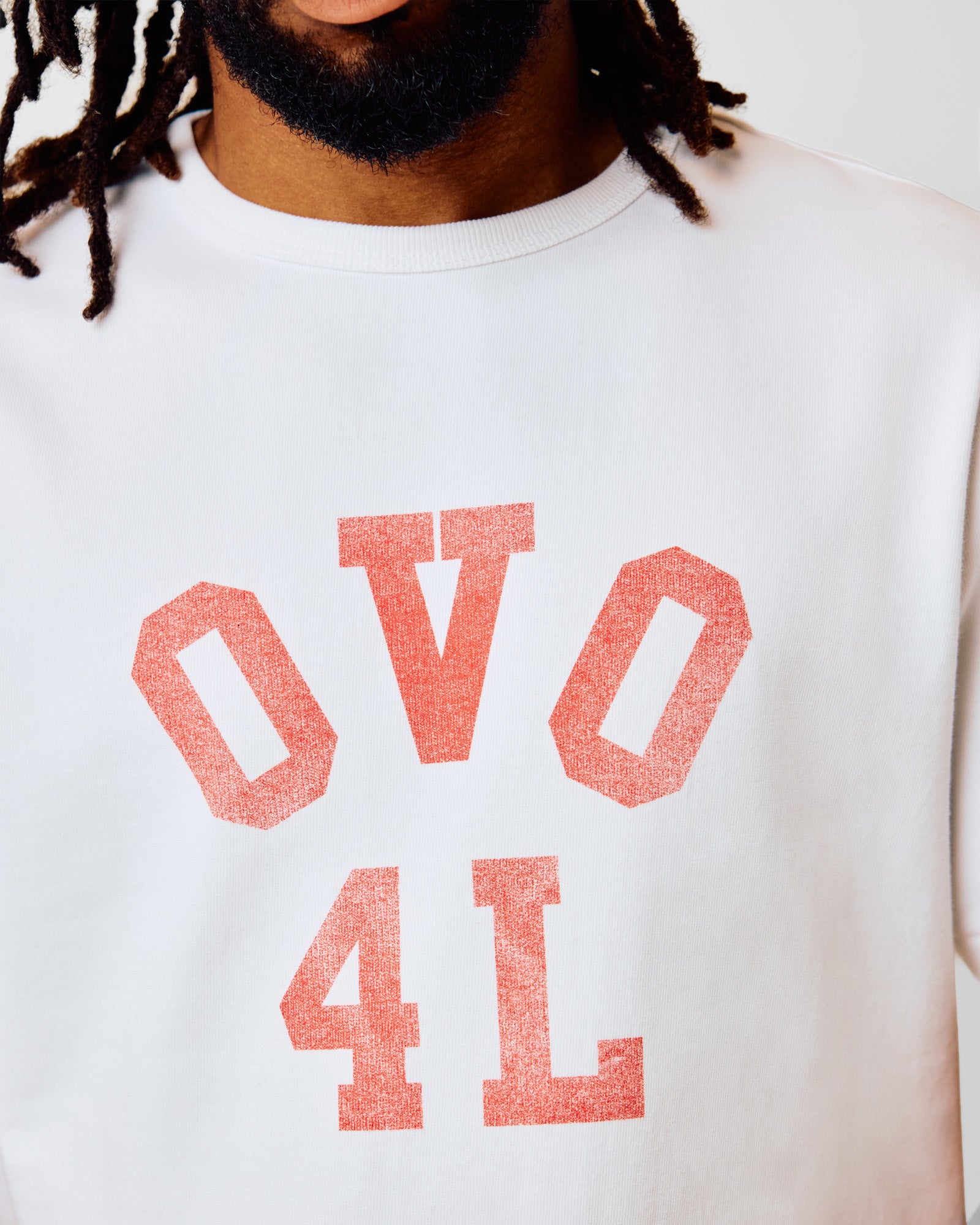 OVO4L Ladder Stitch Tee - White – October's Very Own