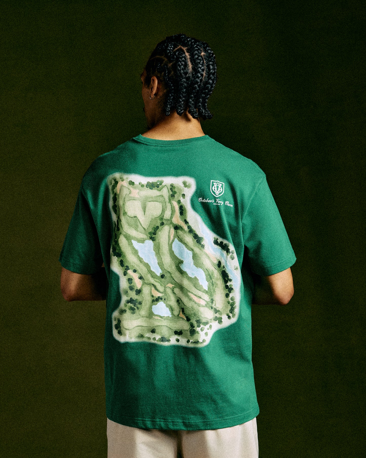 T-SHIRT TERRAIN DE GOLF - VERT LUXURIANT