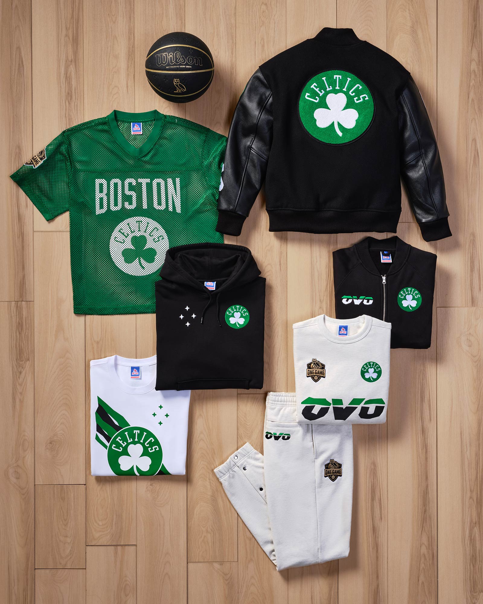 OCTOBERS VERY OWN スタジャン 緑 JACKET OVO OVO x NBA – October's Very Own