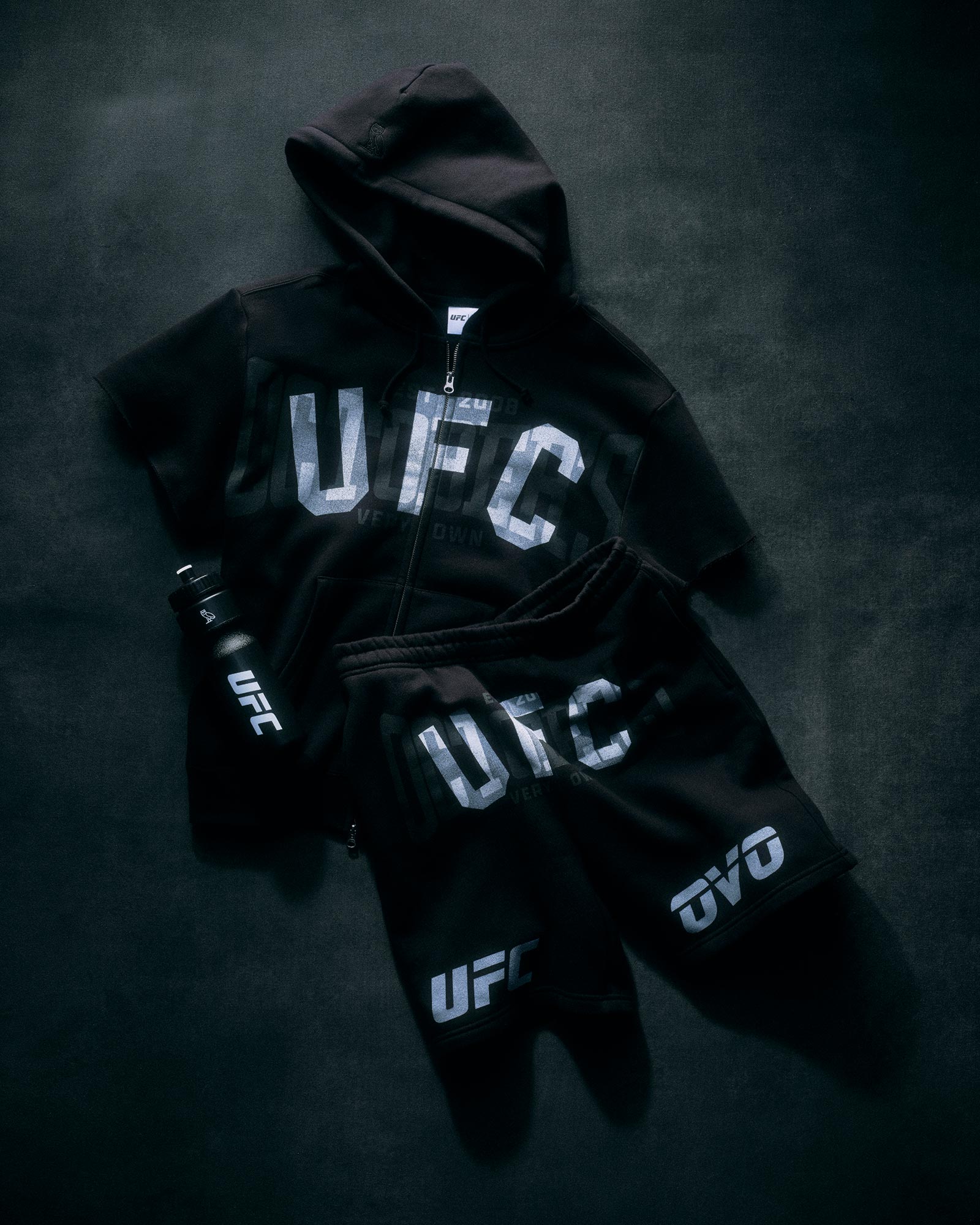 October's Very Own x UFC Hoodie and shorts