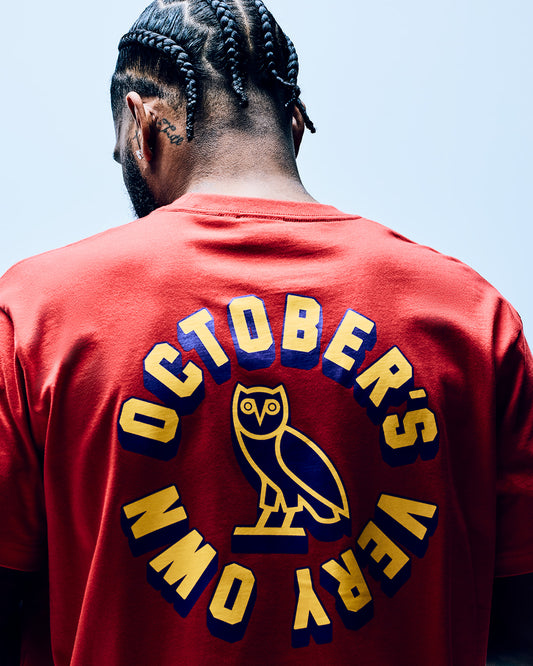 Circle Wordmark Tee - Red