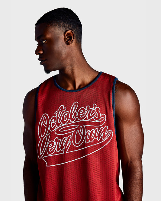 Reversible Mesh Basketball Jersey - Deep Red