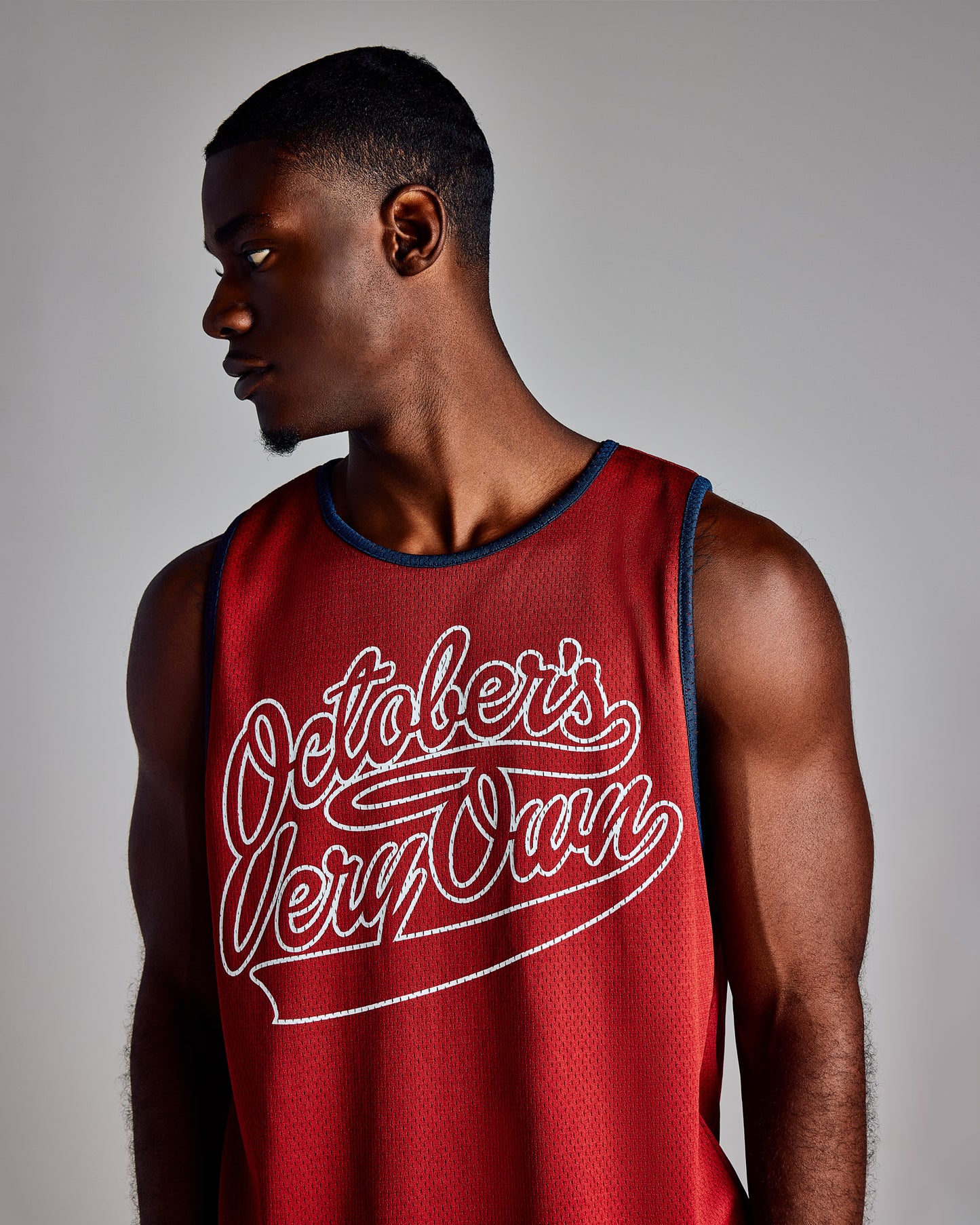 Maillot de basket-ball en mesh réversible - Rouge foncé