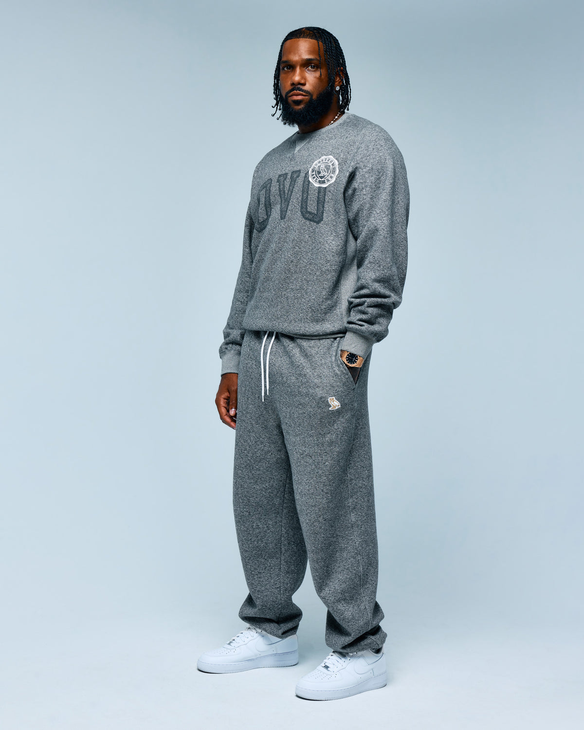 Heritage Cuffed Sweatpant - Black