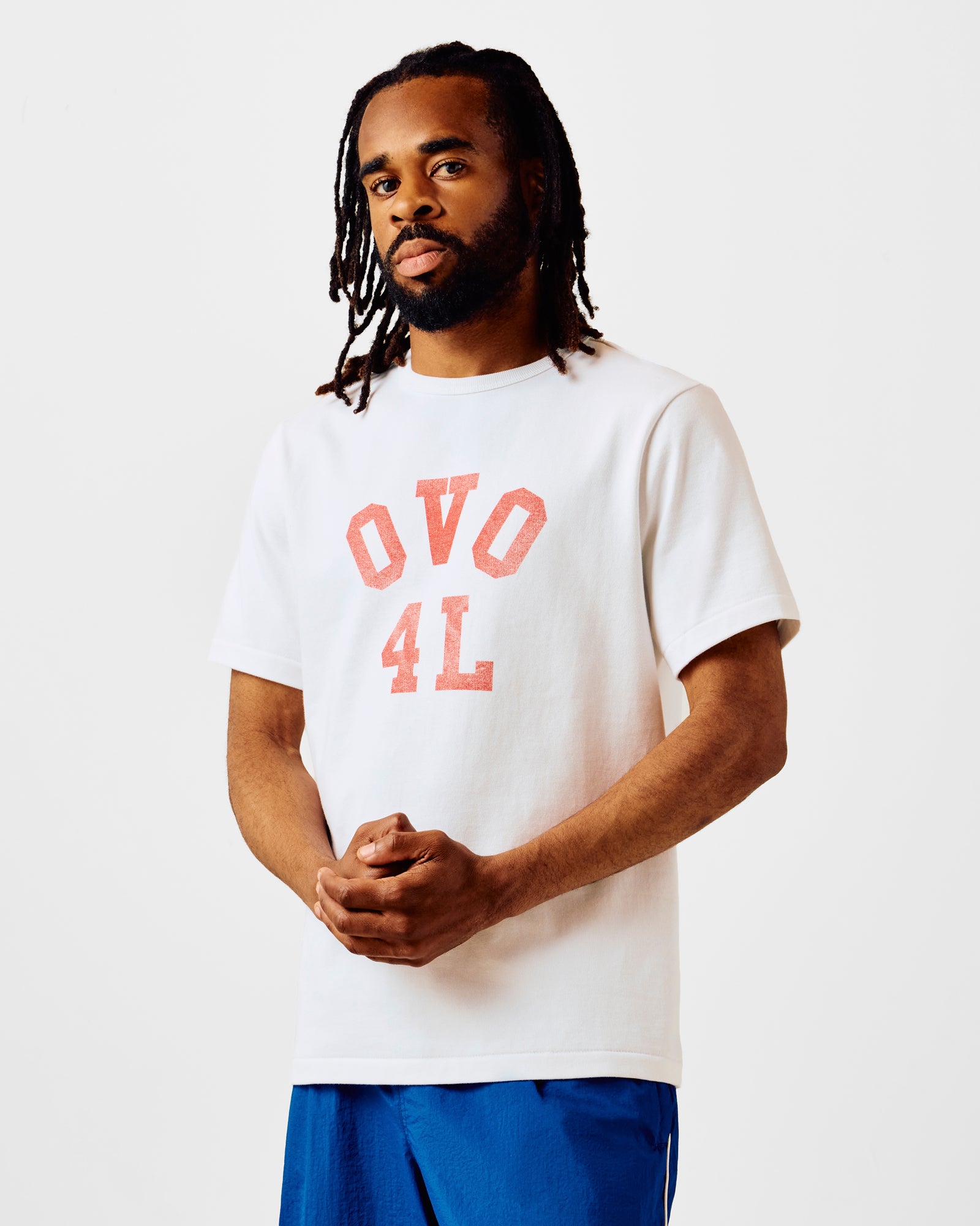 OVO4L Ladder Stitch Tee - White – October's Very Own