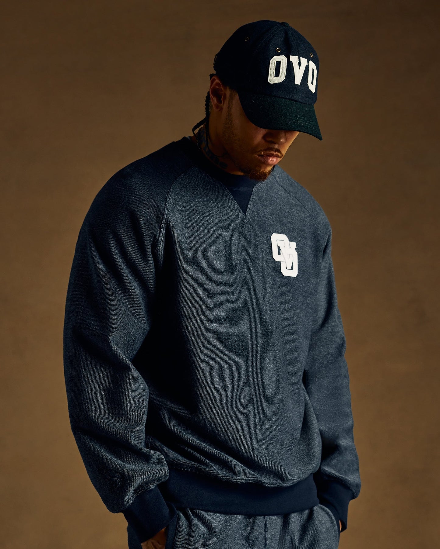 Reverse French Terry Crewneck - Royal Navy