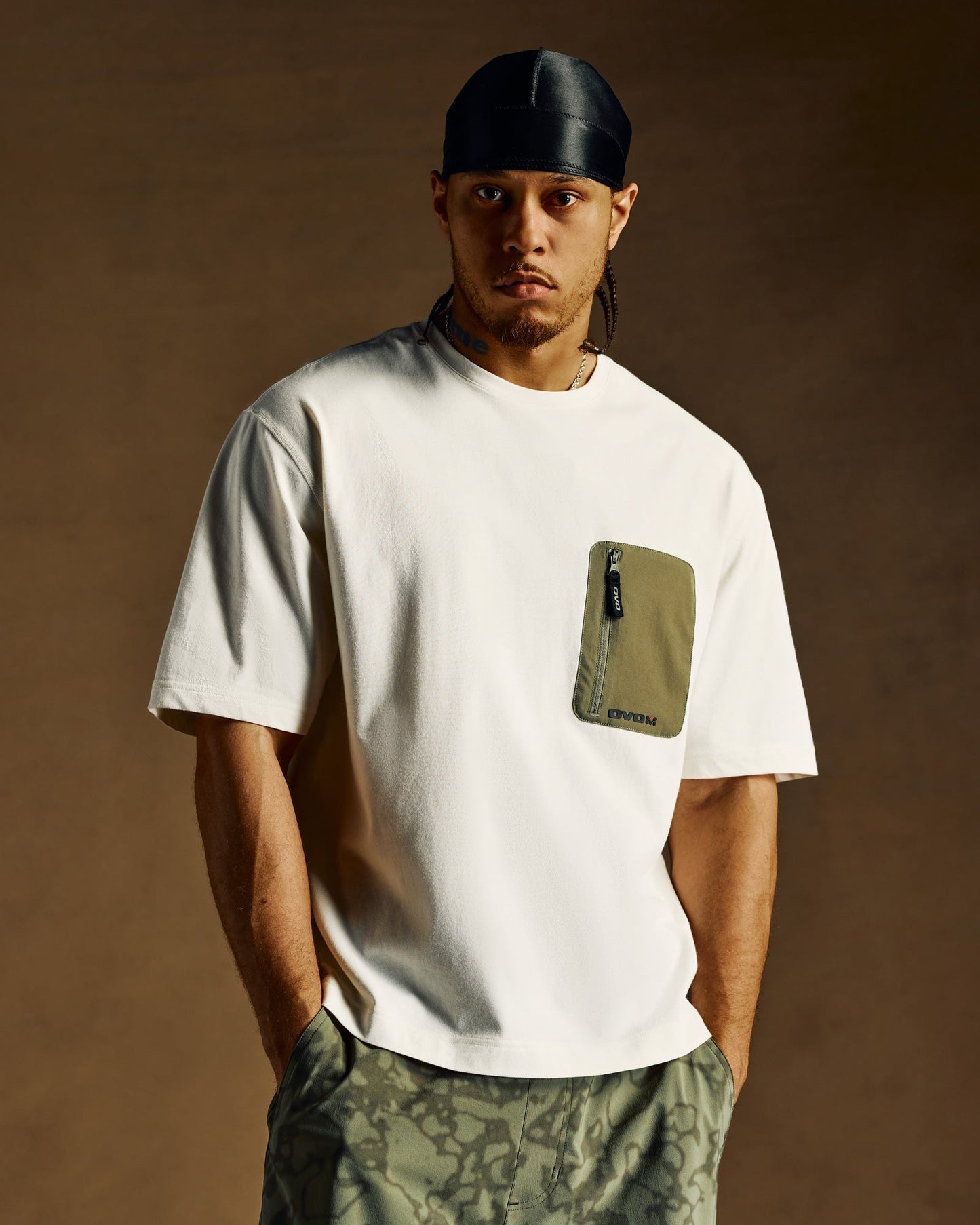 Active Pocket Tee - Cream