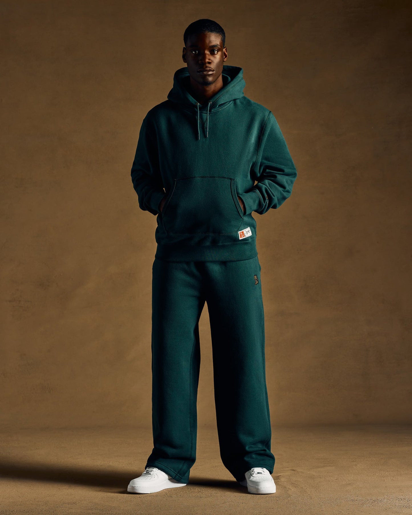 Heritage Fleece Hoodie - Midnight Green