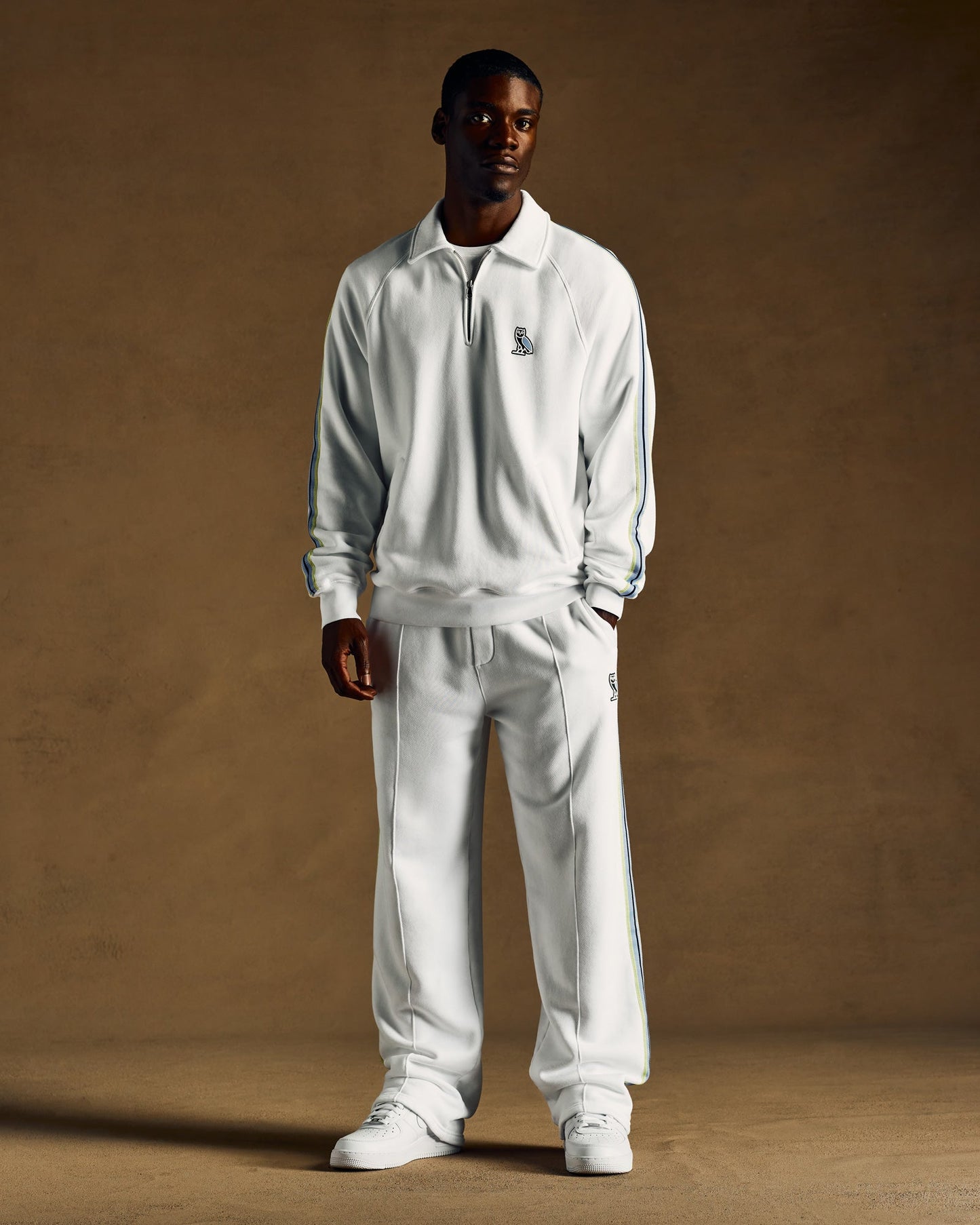 Off Court Quarter-Zip Polo - White