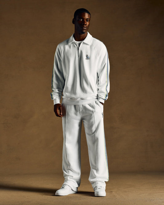 Off Court Quarter-Zip Polo - White
