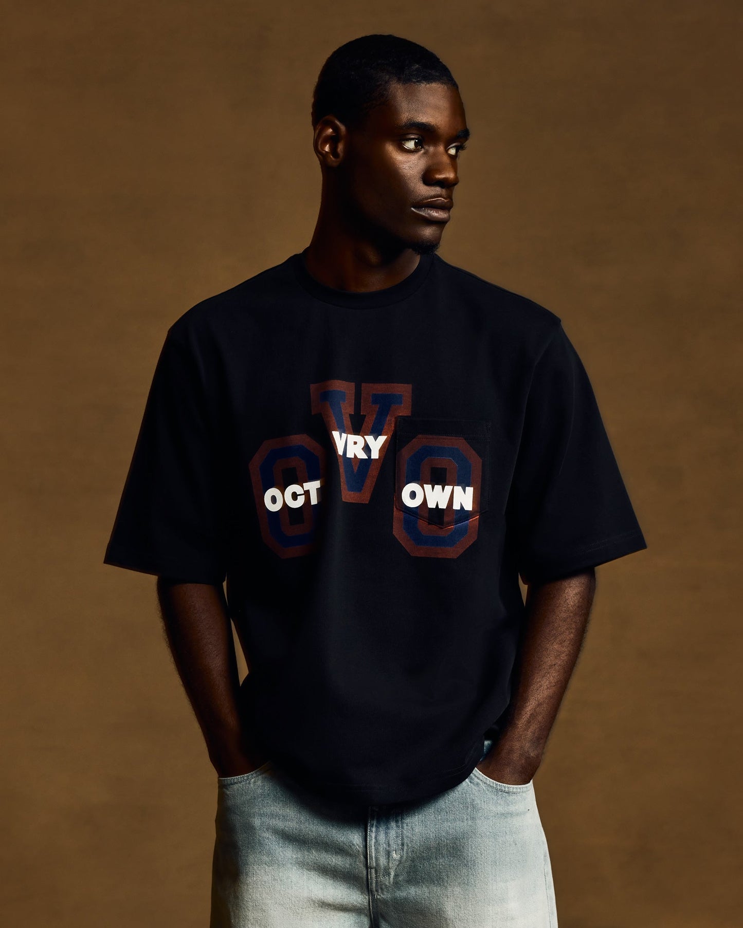 Heavy Jersey Pocket Tee - Black
