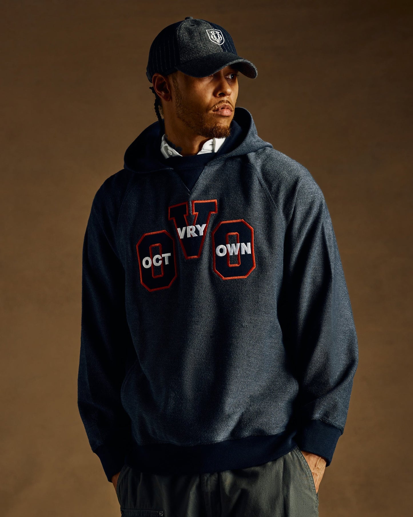 Reverse French Terry Hoodie - Royal Navy