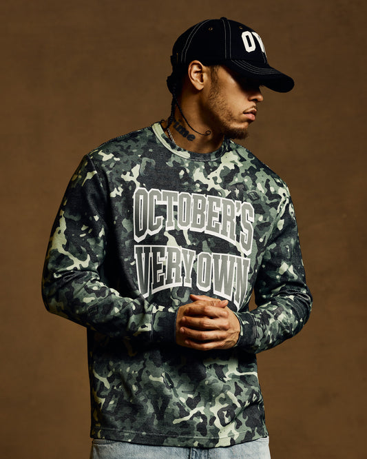 Athletic Arch Long-Sleeve Tee - Camo